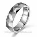 Best quality jewelry custom silver tungsten couple wedding ring